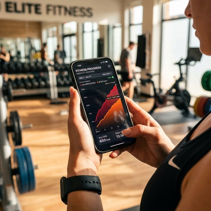 متابعة التقدم والقياسات في تطبيق DrTFit